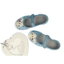 Chaussures enfant Befado 114Y460 beige bleu 2