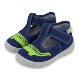 Chaussures enfant Befado 531P083 bleu marine vert 1