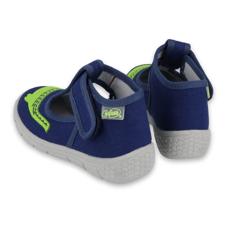 Chaussures enfant Befado 531P083 bleu marine vert 2