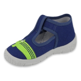 Chaussures enfant Befado 531P083 bleu marin vert 4