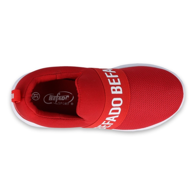 Chaussures enfant Befado 516X081 blanche rouge 3