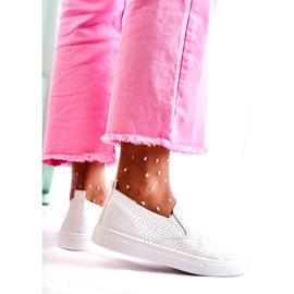 FK2 Chaussures à enfiler Viviana blanches pour femmes 4 FK2 Chaussures à enfiler Viviana blanches pour femmes 4