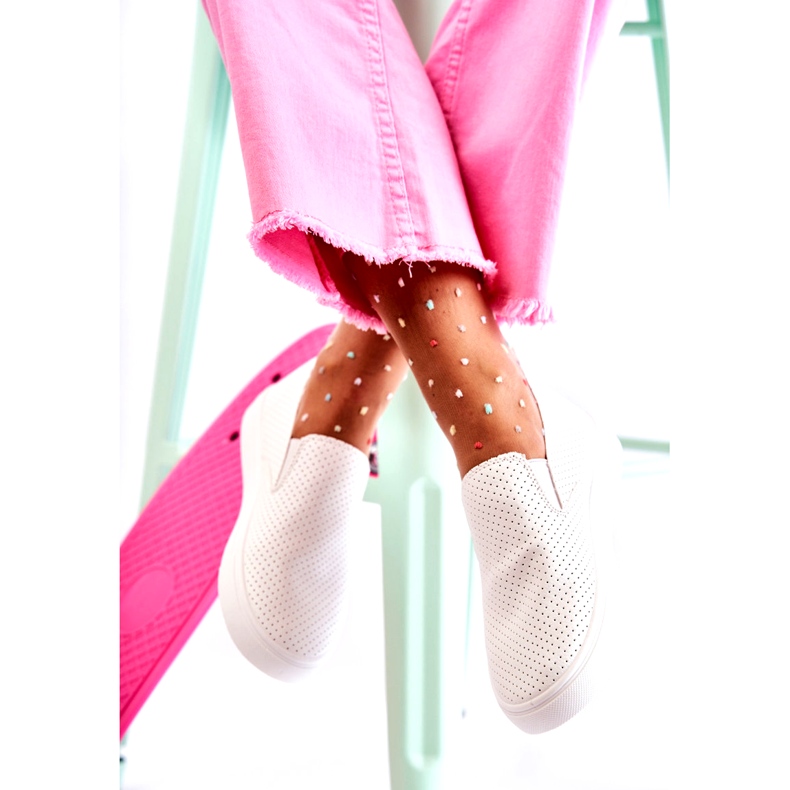 FK2 Chaussures à enfiler Viviana blanches pour femmes 2