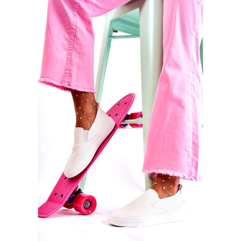 FK2 Chaussures à enfiler Viviana blanches pour femmes 1 FK2 Chaussures à enfiler Viviana blanches pour femmes 1