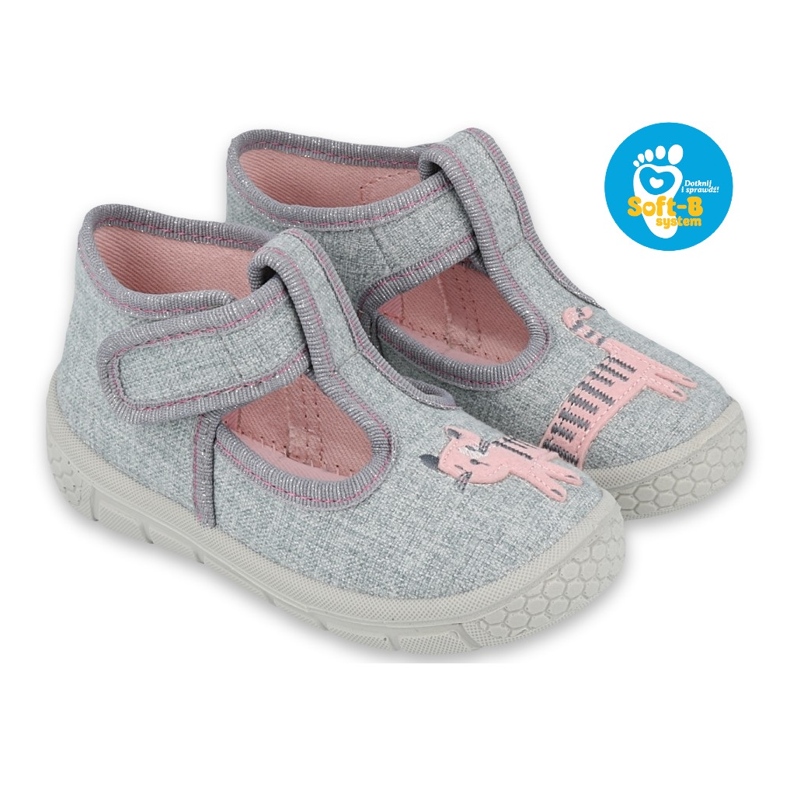 Chaussures enfant Befado 531P072 rose gris 7