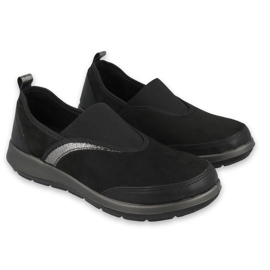 Chaussures femme Befado 156D006 le noir argent 5