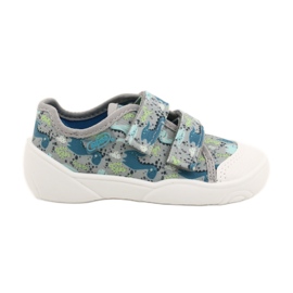 Befado chaussons enfants avec Velcro 907P156 bleu 2 Befado chaussons enfants avec Velcro 907P156 bleu 2