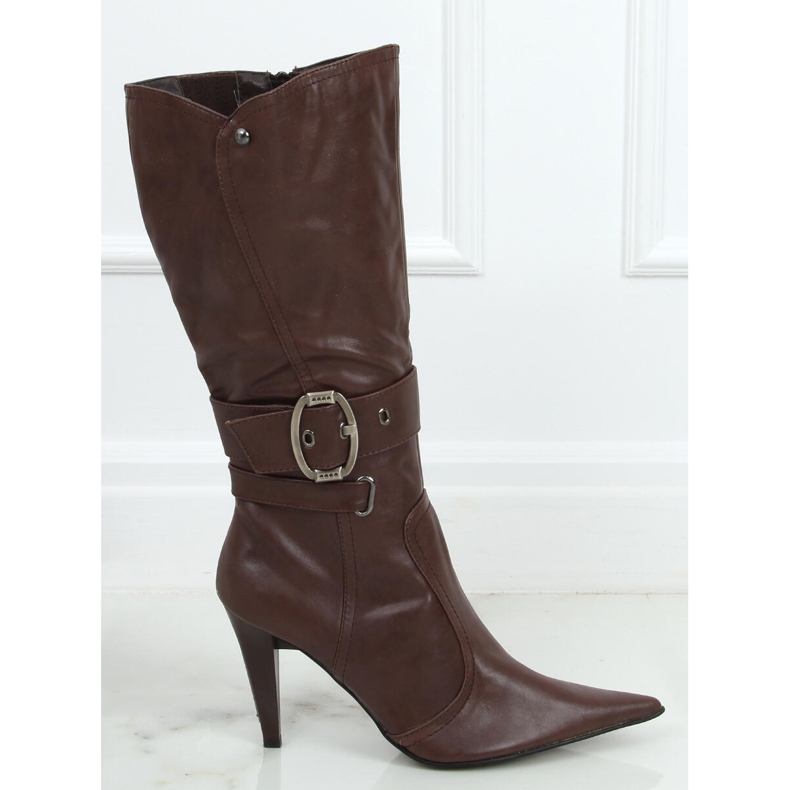 Bottes avec une boucle 39817-2 Marron brun 1