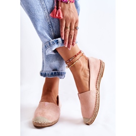 PG1 Espadrilles en daim à enfiler pour femmes Nude Corry rose 1