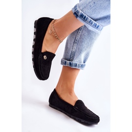 PS1 Mocassins en daim noirs pour femmes Colena le noir 3
