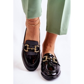 WS1 Mocassins Coriso Laqués Noirs Femme 1