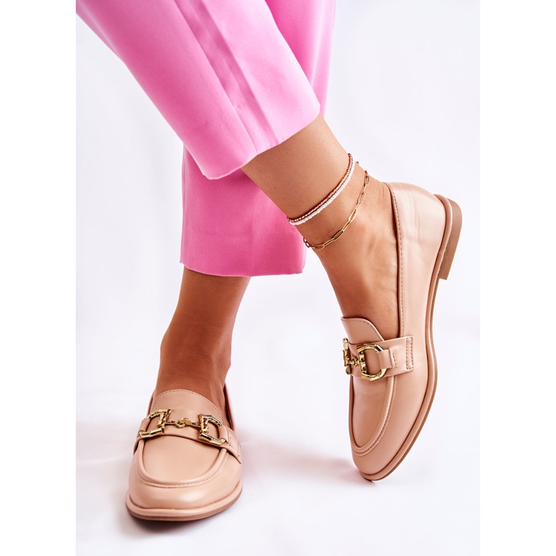 WS1 Mocassins Coriso nude femme rose 2