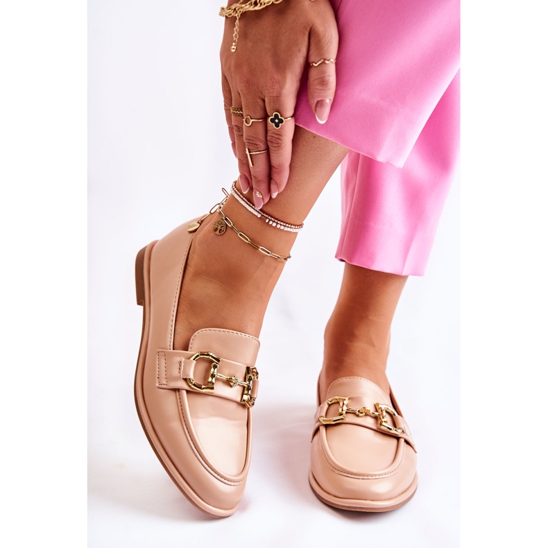 WS1 Mocassins Coriso nude femme rose 1