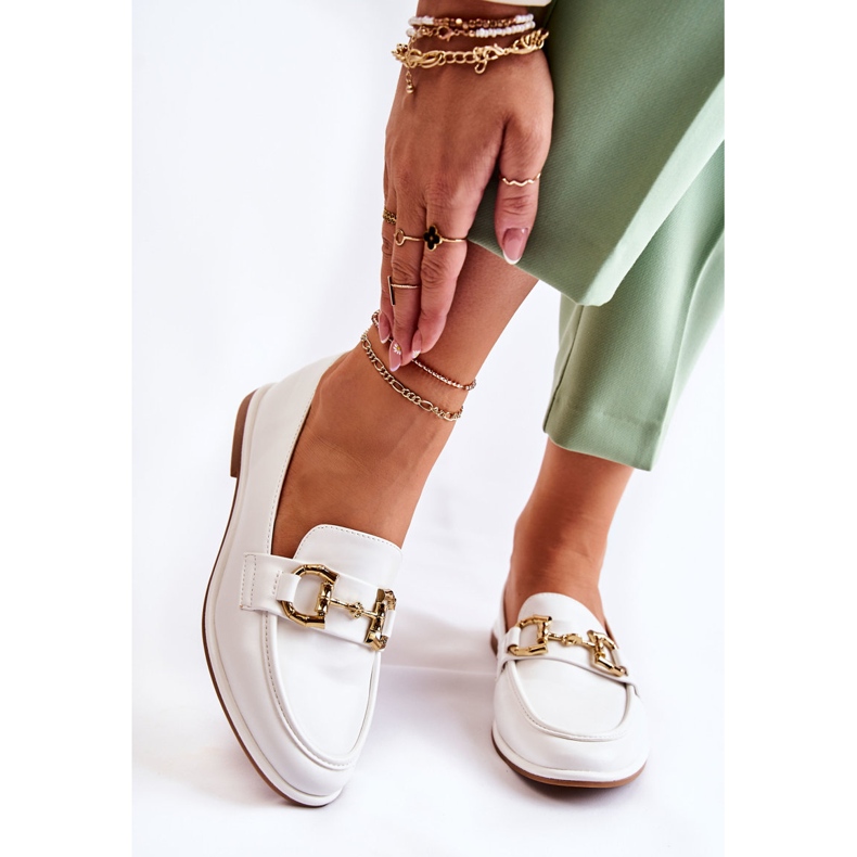 WS1 Mocassins Coriso blancs pour femme 2
