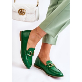 WS1 Mocassins Coriso verts femme 5
