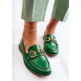 WS1 Mocassins Coriso verts femme 3