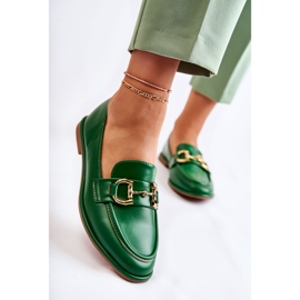 WS1 Mocassins Coriso verts femme 1