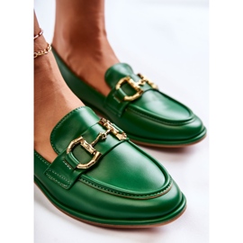 WS1 Mocassins Coriso verts femme 4