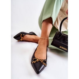 WS1 Ballerines pour femmes en Spitz avec ornement Carlos noir le noir 3