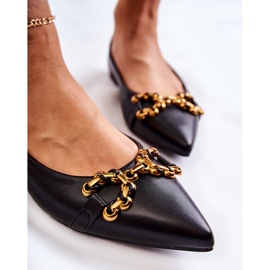 WS1 Ballerines pour femmes en Spitz avec ornement Carlos noir le noir 4