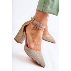 WS1 Escarpins brillants sur le Golden Amira Bar d'or 1
