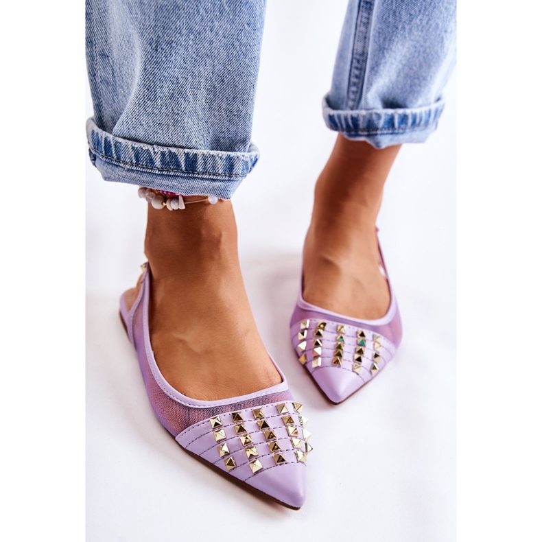 Ballerines à clous pour femmes Violet Kinley 2