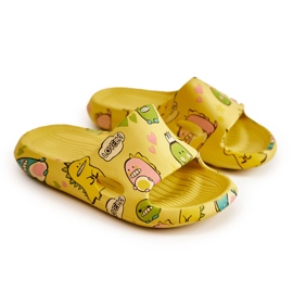 WJ1 Chaussons Enfant Légers Dinosaures Jaune Astro 7
