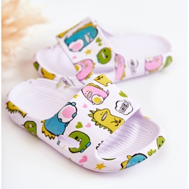 WJ1 Chaussons Enfant Light Dinosaures Astro Blancs 2