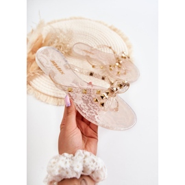 WJ1 Tongs en caoutchouc nude Monise pour femmes beige 2