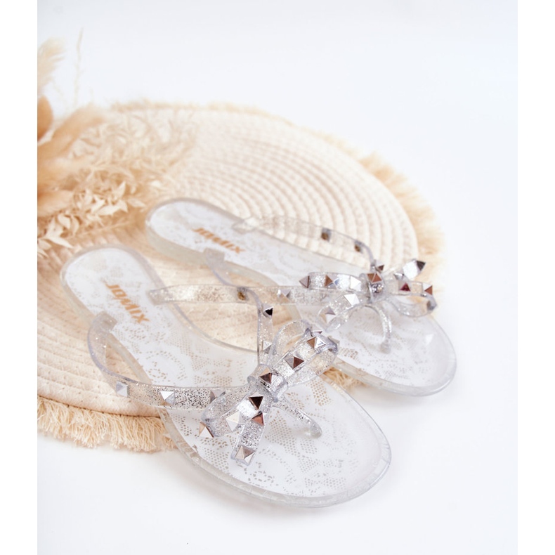 WJ1 Tongs Femme Caoutchouc Transparent Monise incolore 2