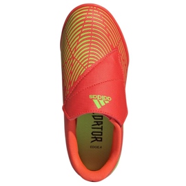 Chaussures Adidas Predator Edge.4 V Tf Jr GV8480 rouge oranges et rouges 2