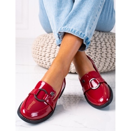 SHELOVET Mocassins élégants rouge 1