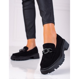 SHELOVET Mocassins Sur La Plateforme le noir 1 SHELOVET Mocassins Sur La Plateforme le noir 1