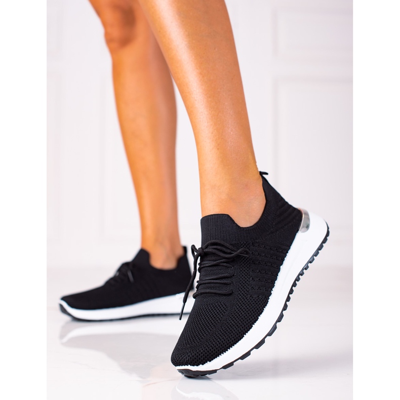 SHELOVET Chaussures de fitness confortables noir 1