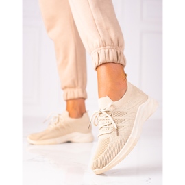 SHELOVET Chaussures de fitness confortables beige 1
