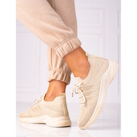 SHELOVET Chaussures de fitness confortables beige 2