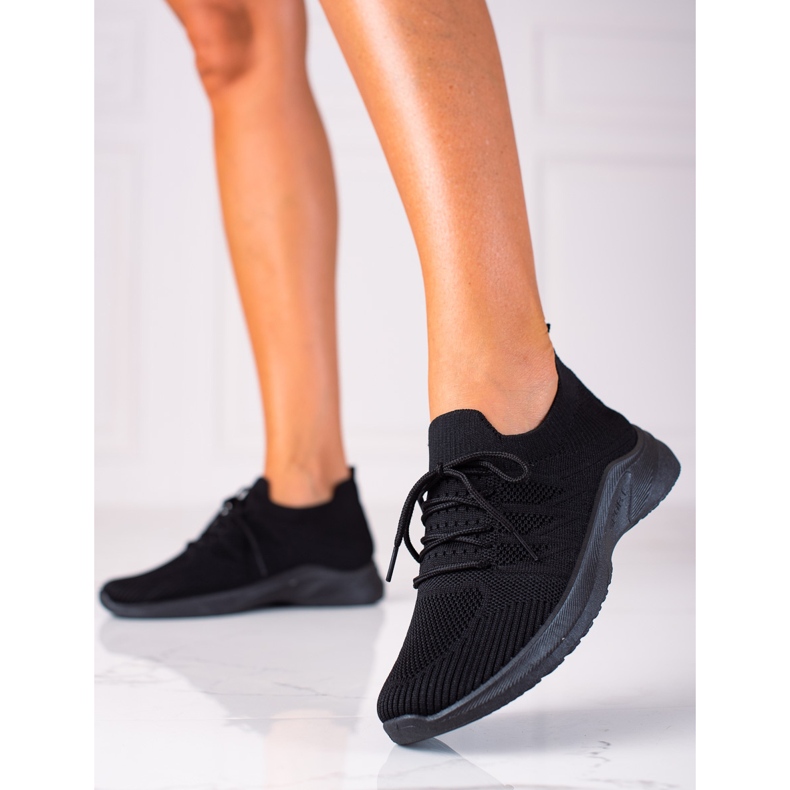 SHELOVET Chaussures de fitness confortables noir 2