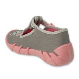 Befado chaussures pour enfants 110P453 rose gris 2