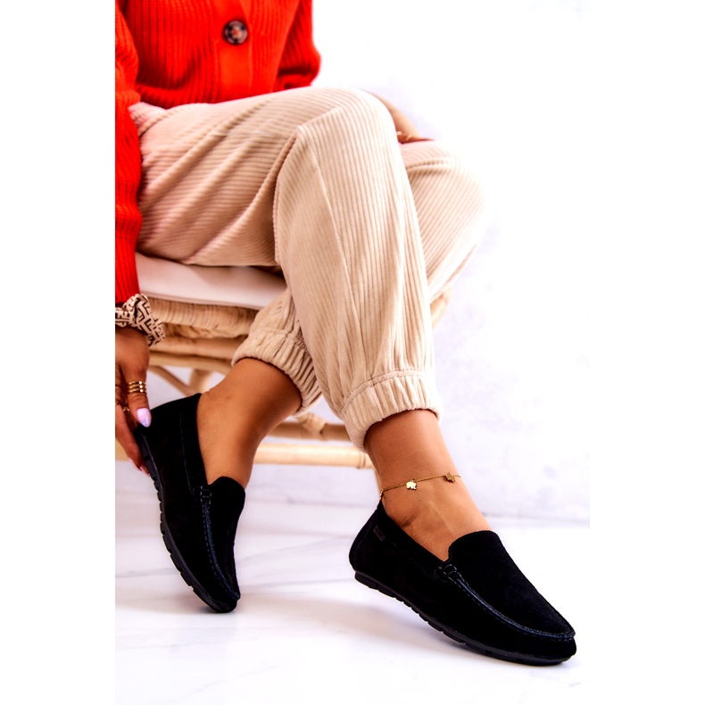 Mocassins Femme Daim Big Star JJ274654 Noir le noir 3