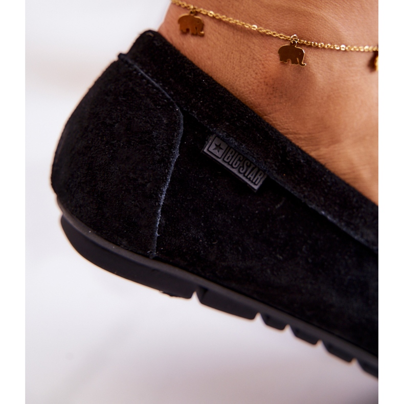 Mocassins Femme Daim Big Star JJ274654 Noir 5