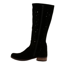Olivier Boots ajourées femme No black noir 1