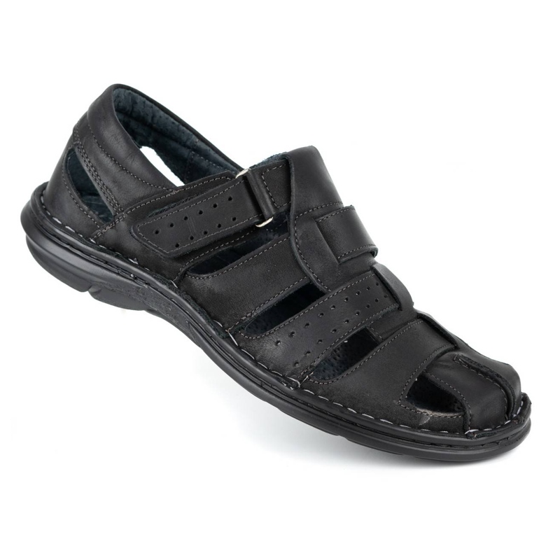 Olivier Sandales pour hommes noires 467 le noir 2 Olivier Sandales pour hommes noires 467 le noir 2