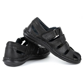 Olivier Sandales pour hommes noires 467 le noir 4 Olivier Sandales pour hommes noires 467 le noir 4