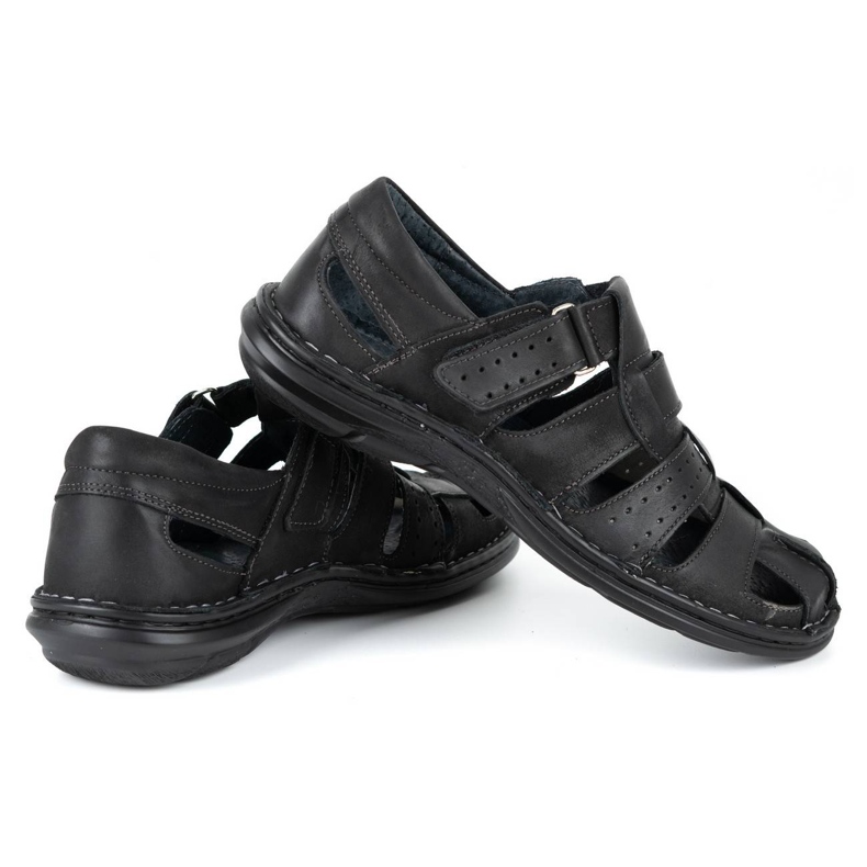 Olivier Sandales pour hommes noires 467 4