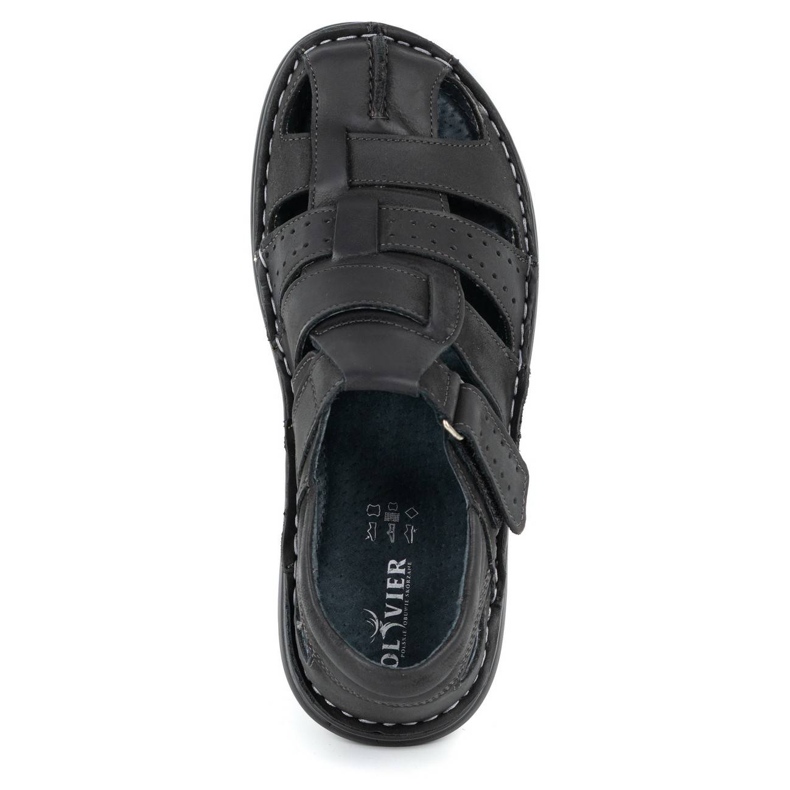 Olivier Sandales pour hommes noires 467 6