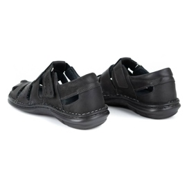 Olivier Sandales pour hommes noires 467 le noir 5 Olivier Sandales pour hommes noires 467 le noir 5