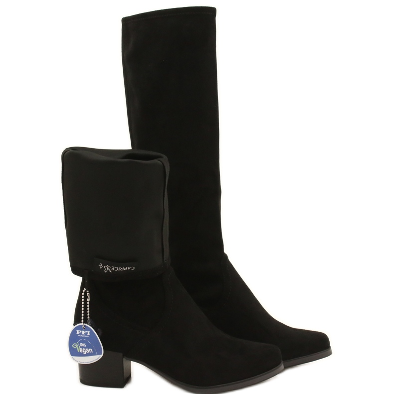 Caprice Bottes stretch pour femmes 25506-41 044 noir 4