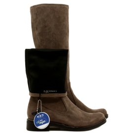 Caprice Bottes extensibles pour femmes 25512-29 306 Café Stretch brun 5