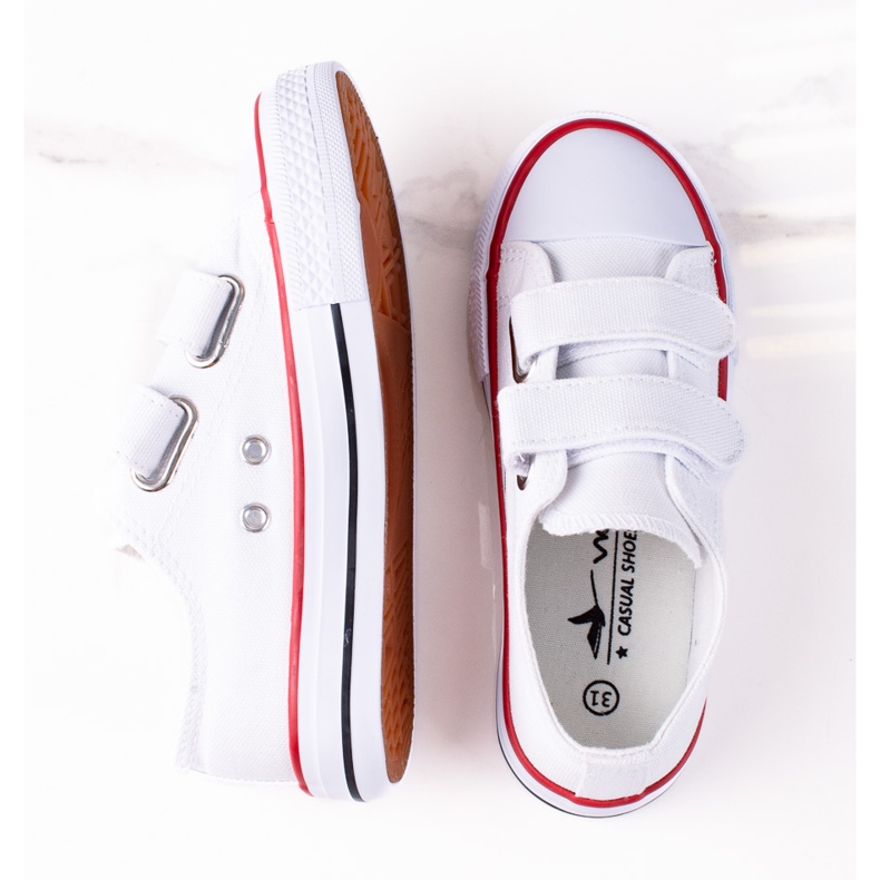 Baskets velcro pour enfants Vico blanc blanche 1 Baskets velcro pour enfants Vico blanc blanche 1