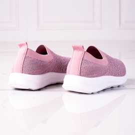 Chaussures de sport pour enfants roses Shelovet 1